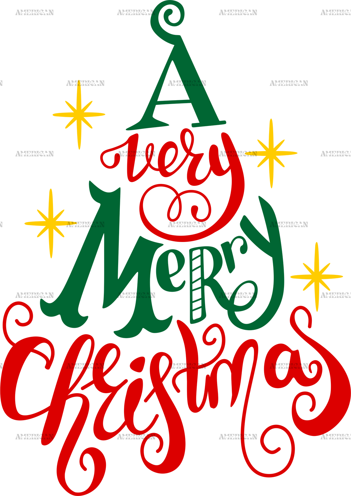 A Very Merry Christmas-1 DTF Transfer
