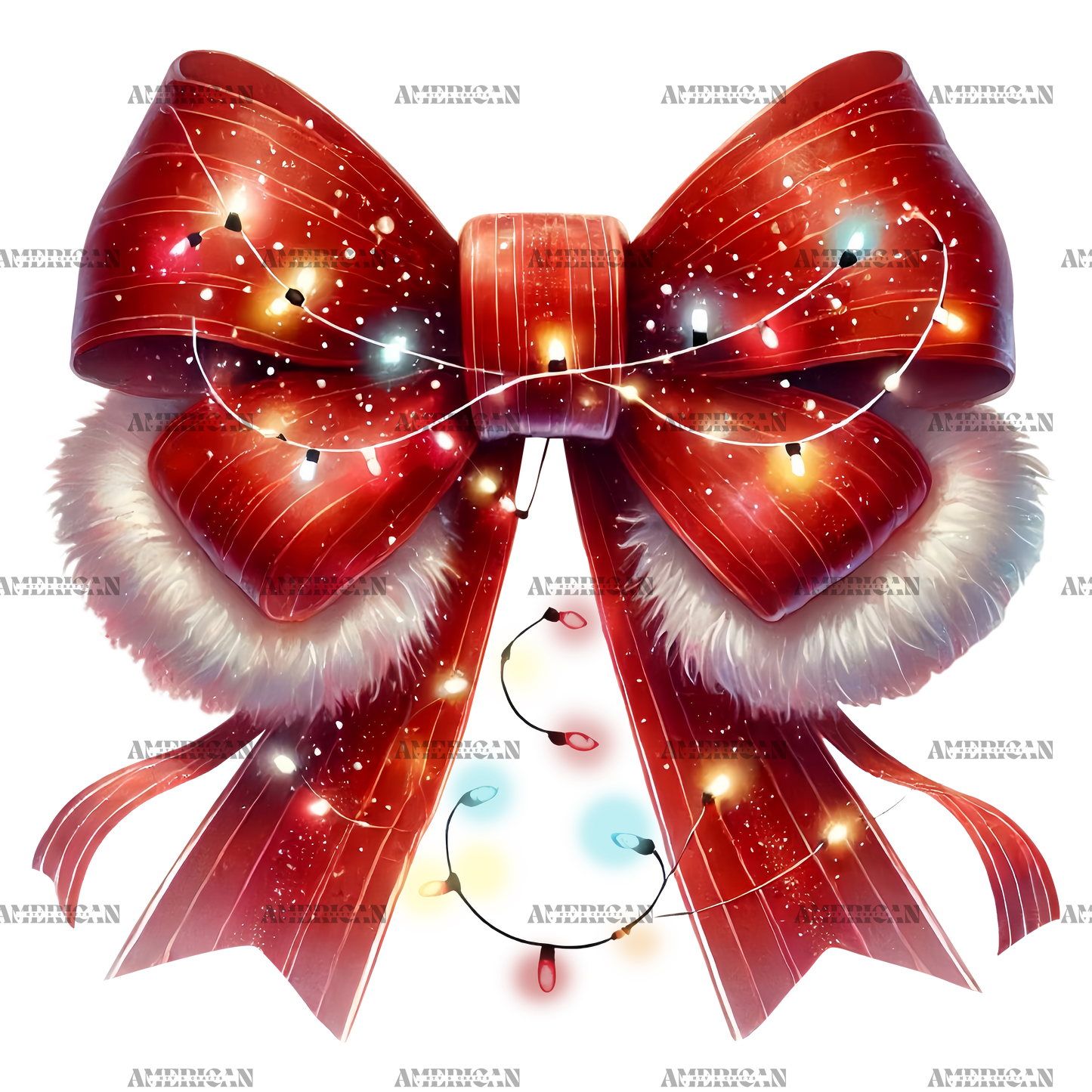 Christmas Bow-5 DTF Transfer