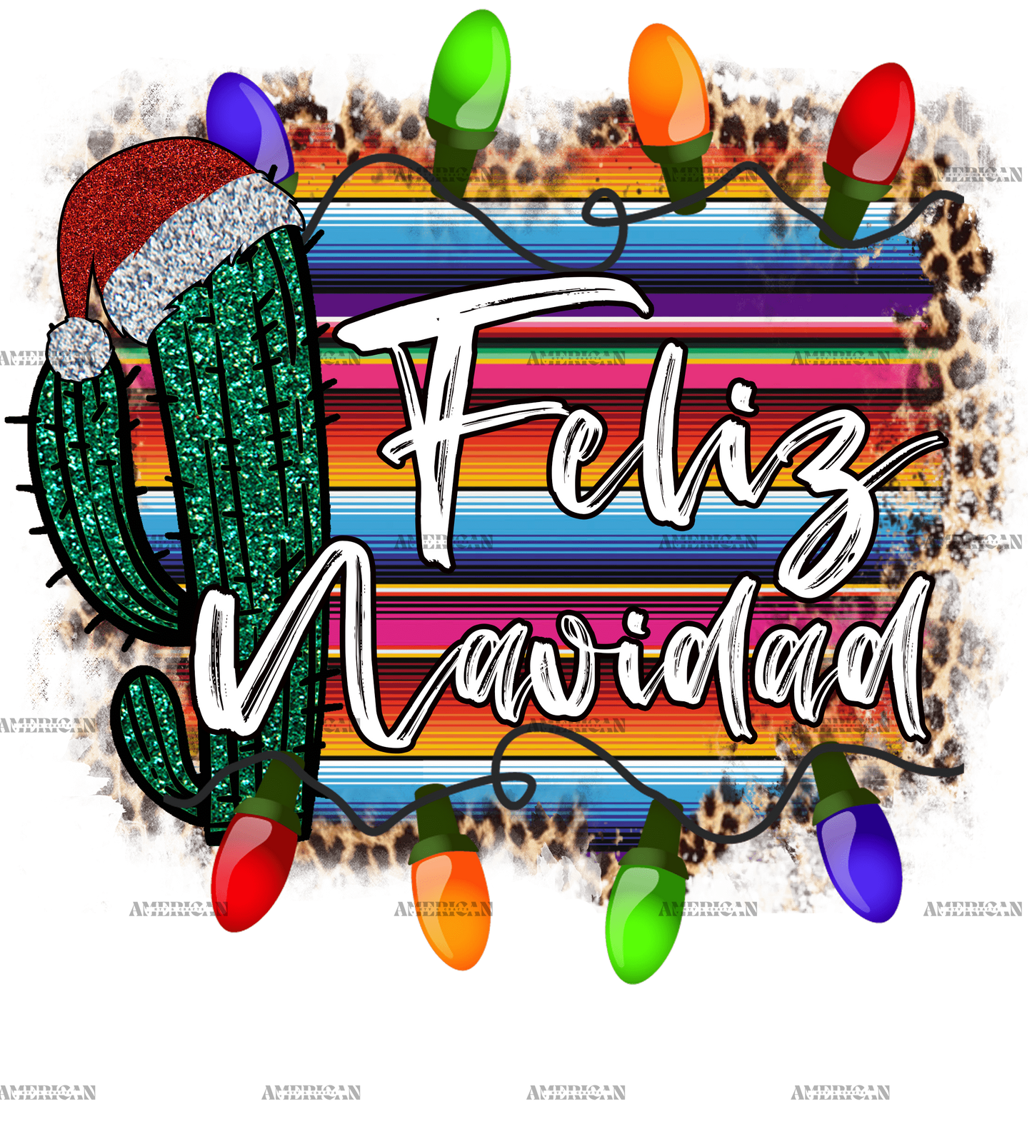 Christmas Feliz Navidad DTF Transfer