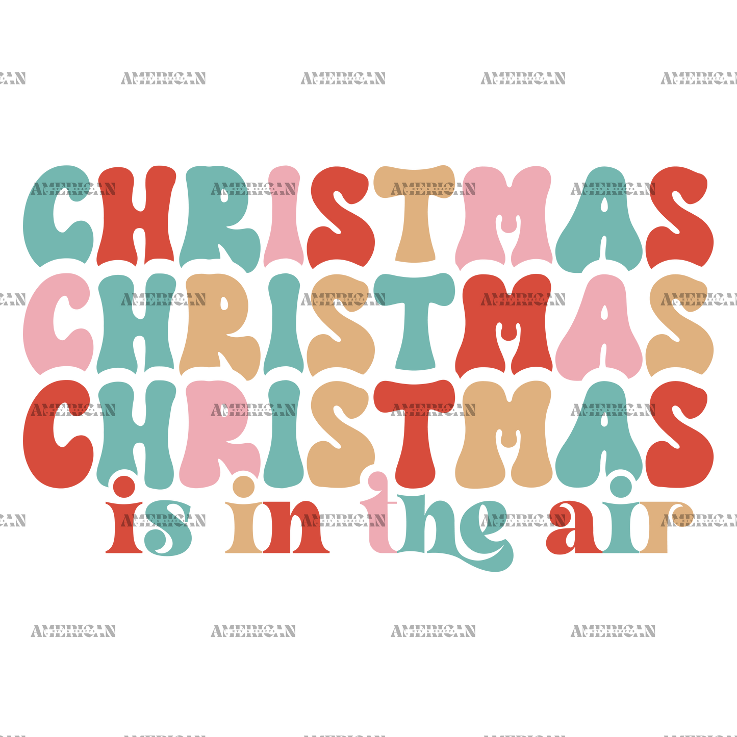 Christmas Is In The Air-1 DTF Transfer