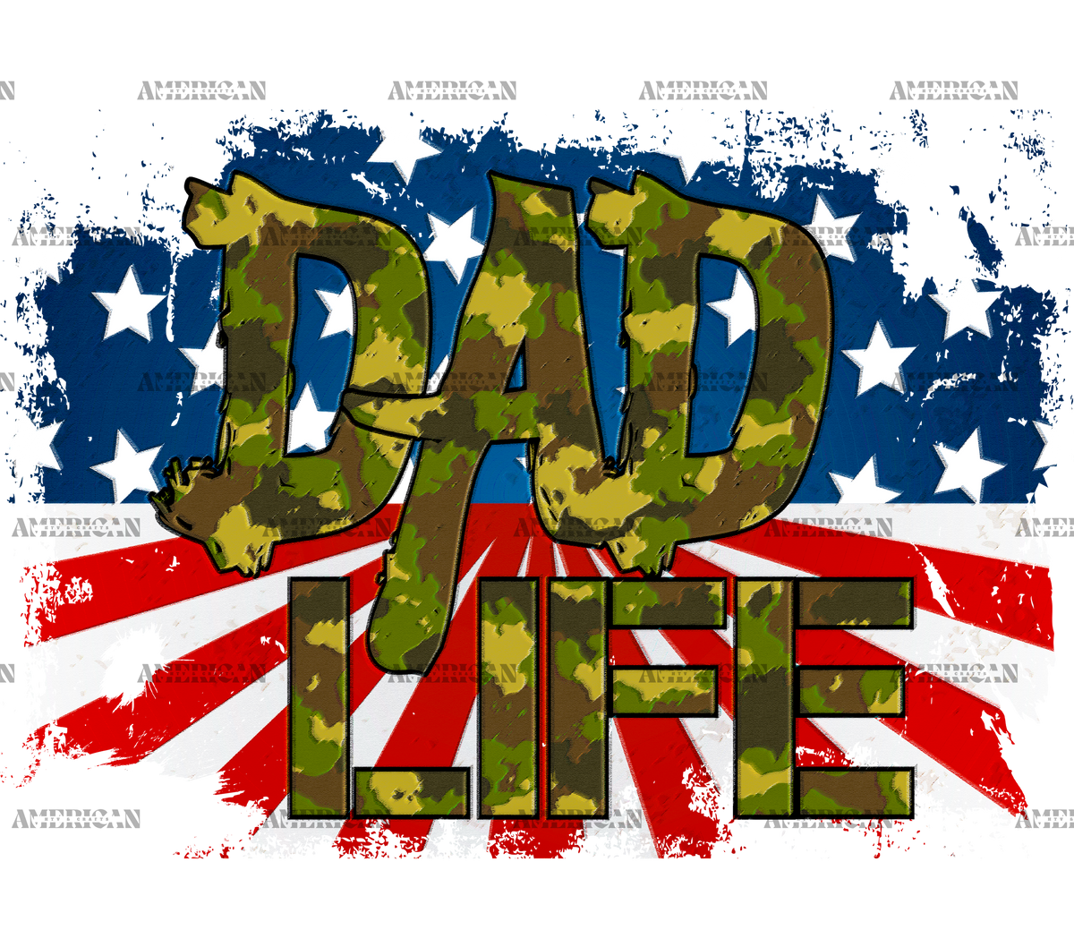 Dad Life-1 DTF Transfer
