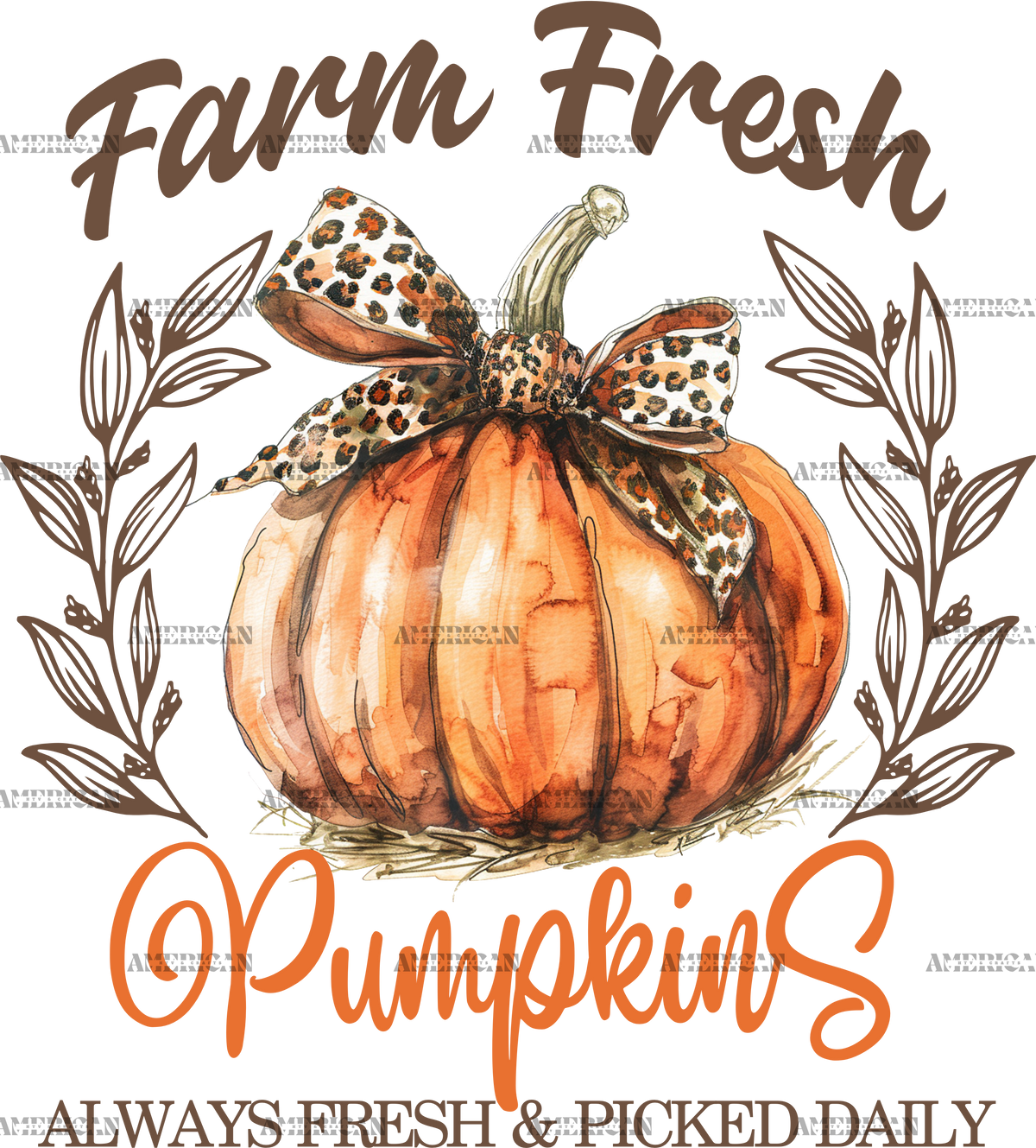 Farm Fresh Pumpkins-2 DTF Transfer