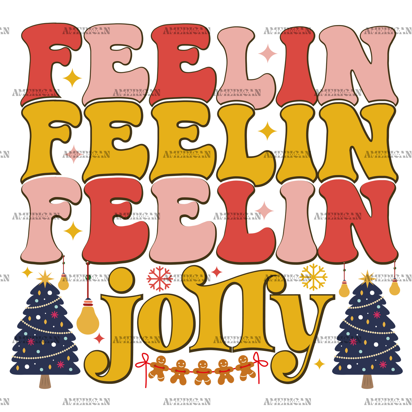 Feelin Jolly-10 DTF Transfer