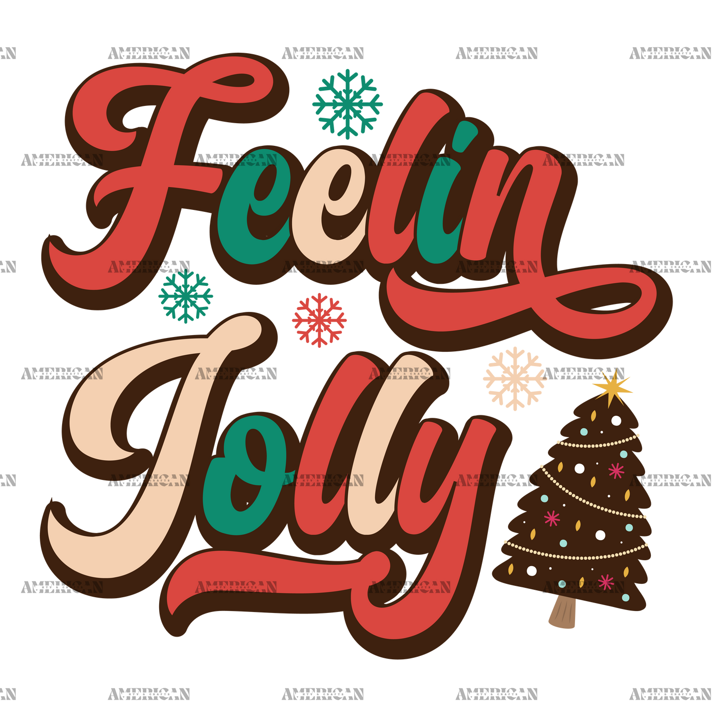 Feelin Jolly-2 DTF Transfer