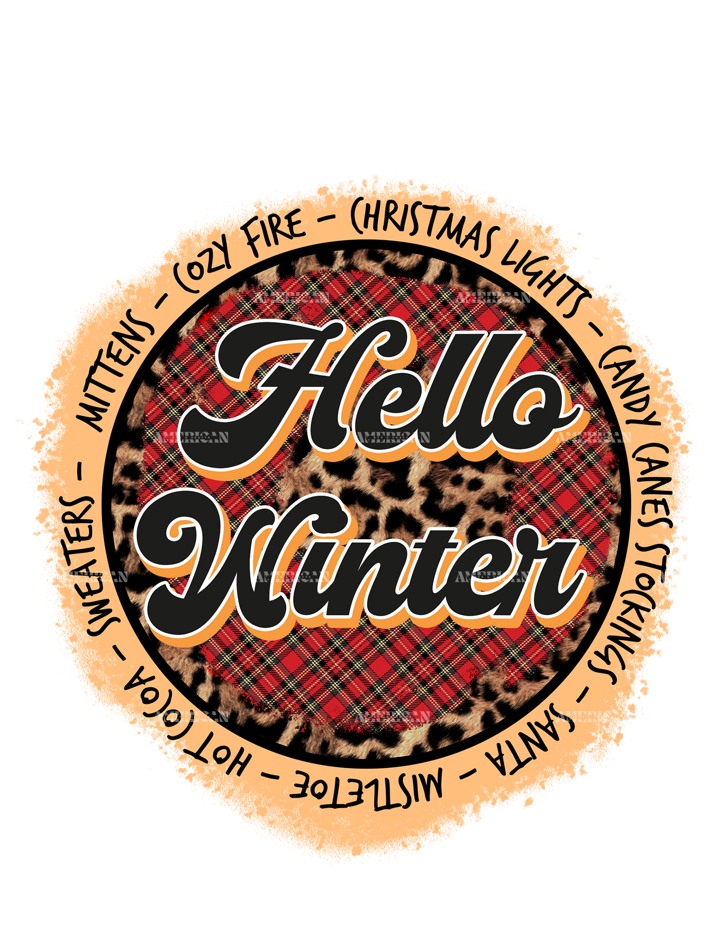 Hello Winter DTF Transfer