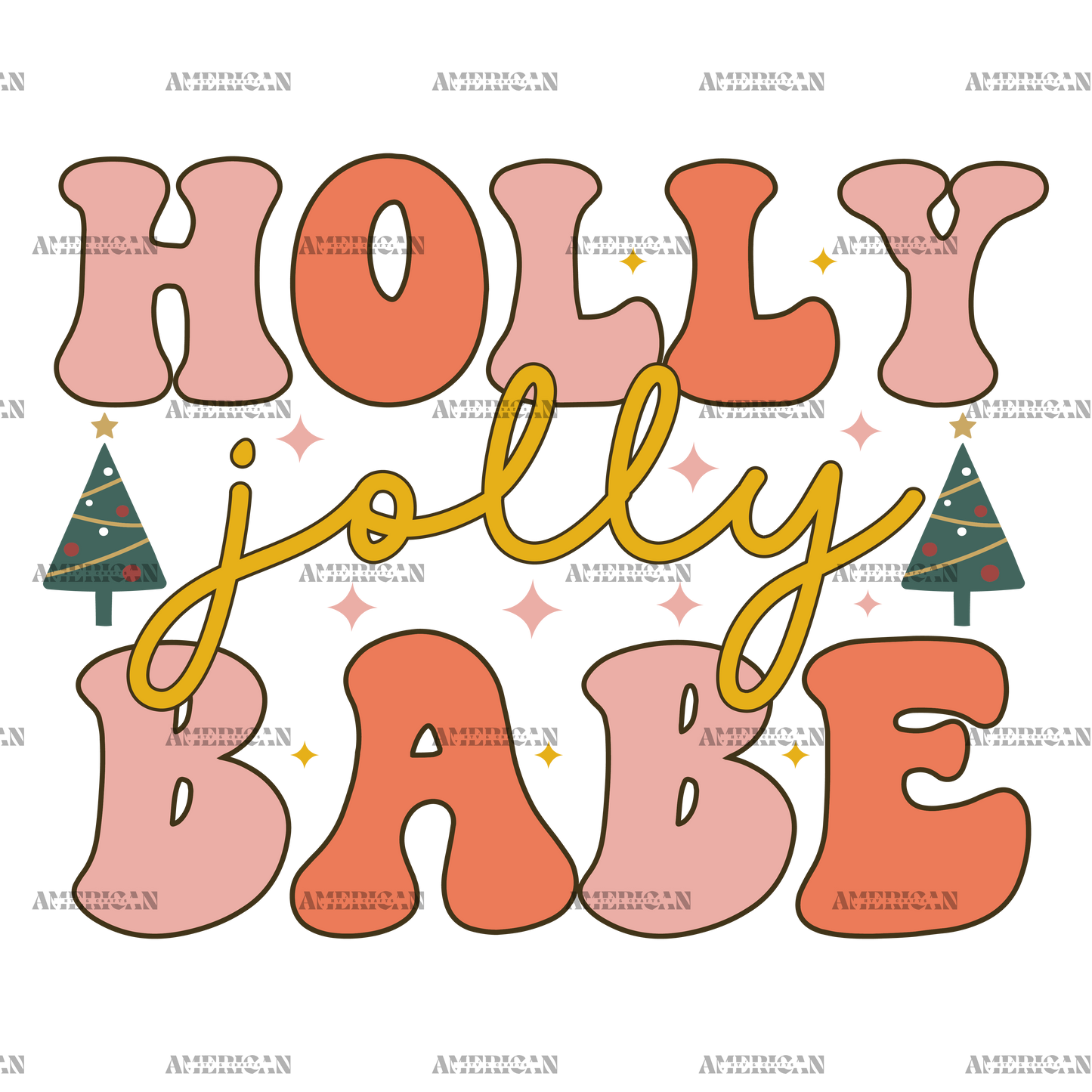 Holly Jolly Babe-5 DTF Transfer