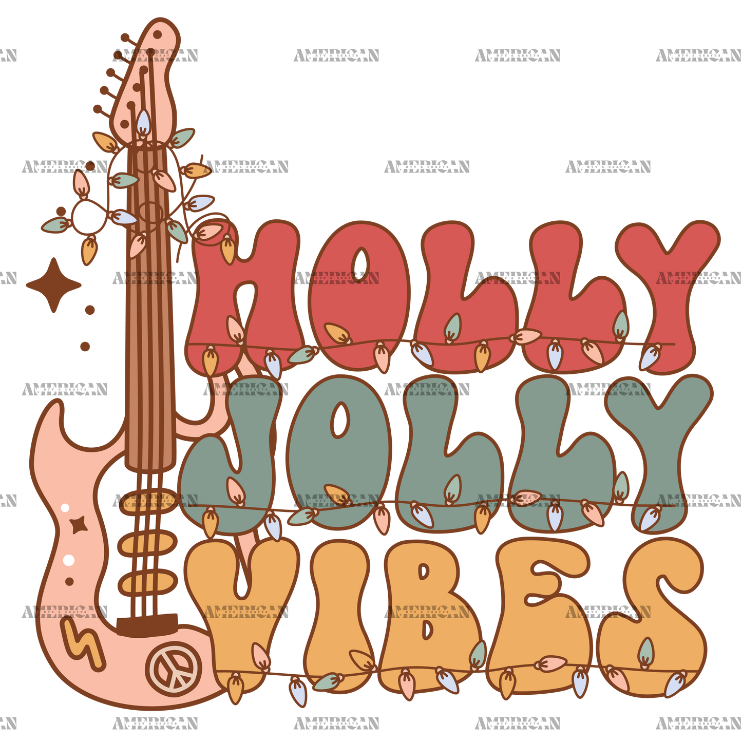 Holly Jolly Vibes-6 DTF Transfer