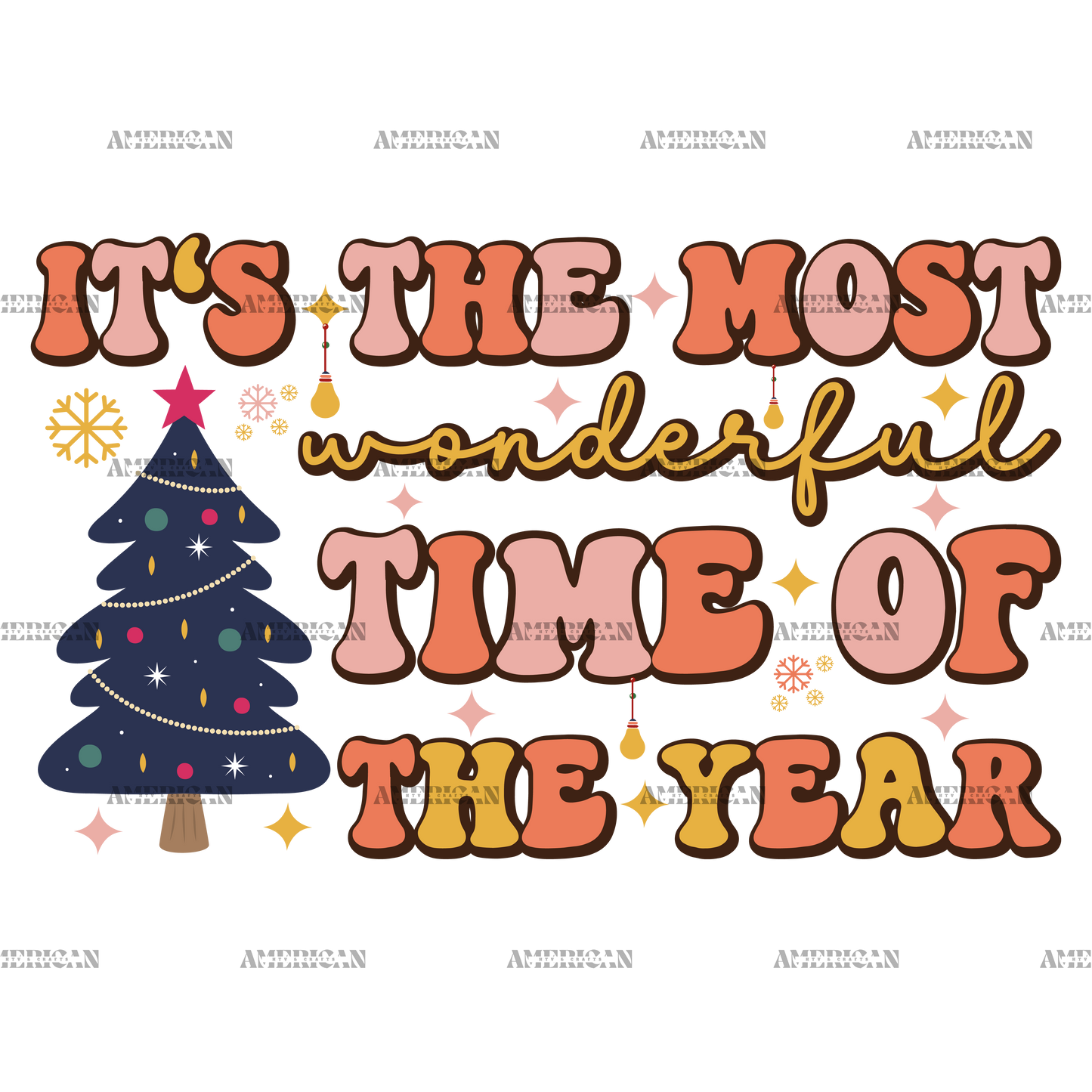 Its The Most Wonderful Time Of The Year-4 DTF Transfer