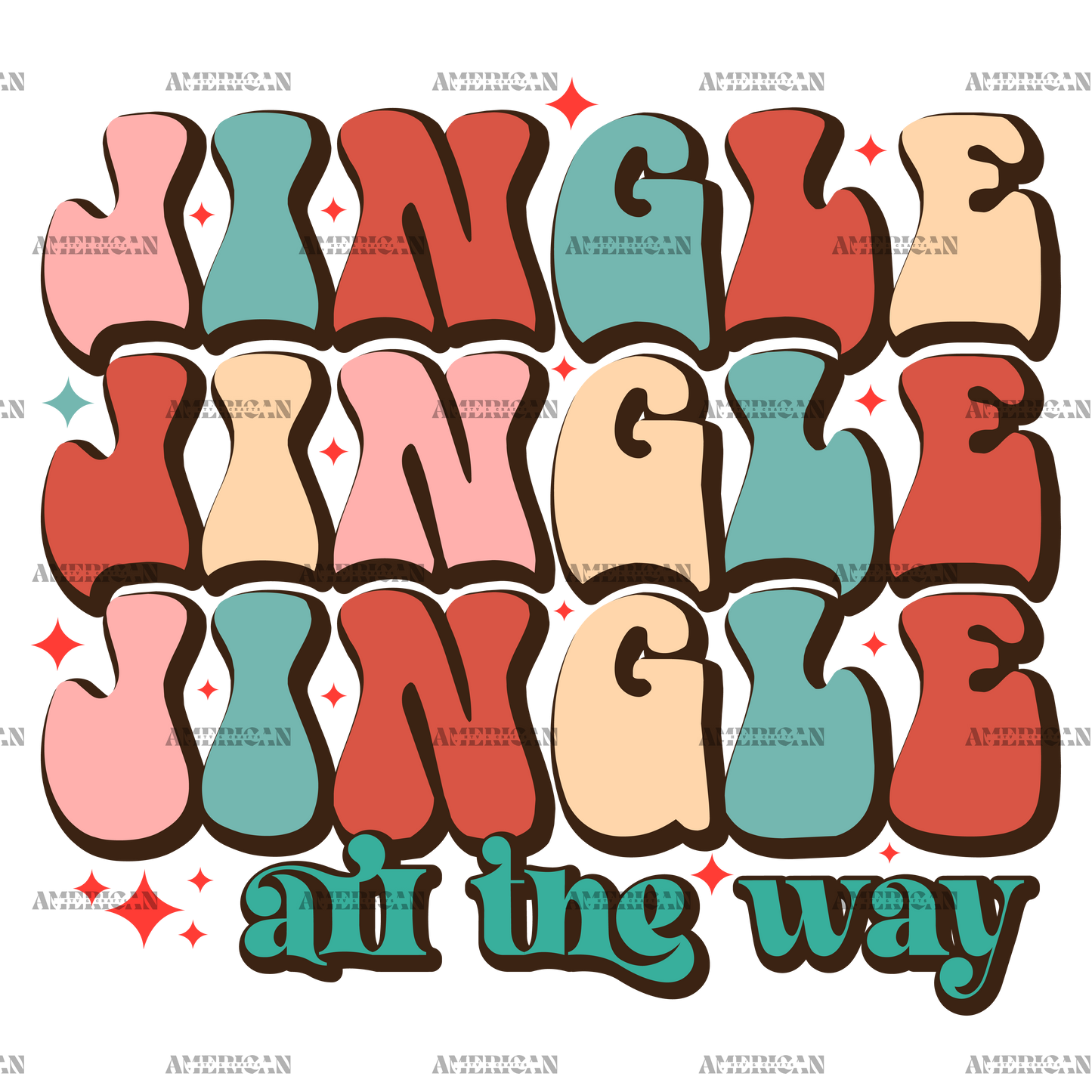 Jingle All The Way-3 DTF Transfer