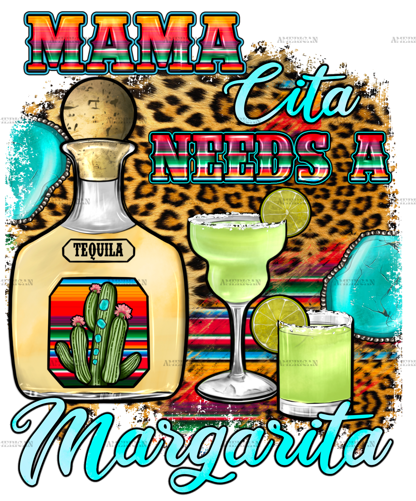 Mama Cita Needs A Margarita 1 Dtf Transfer