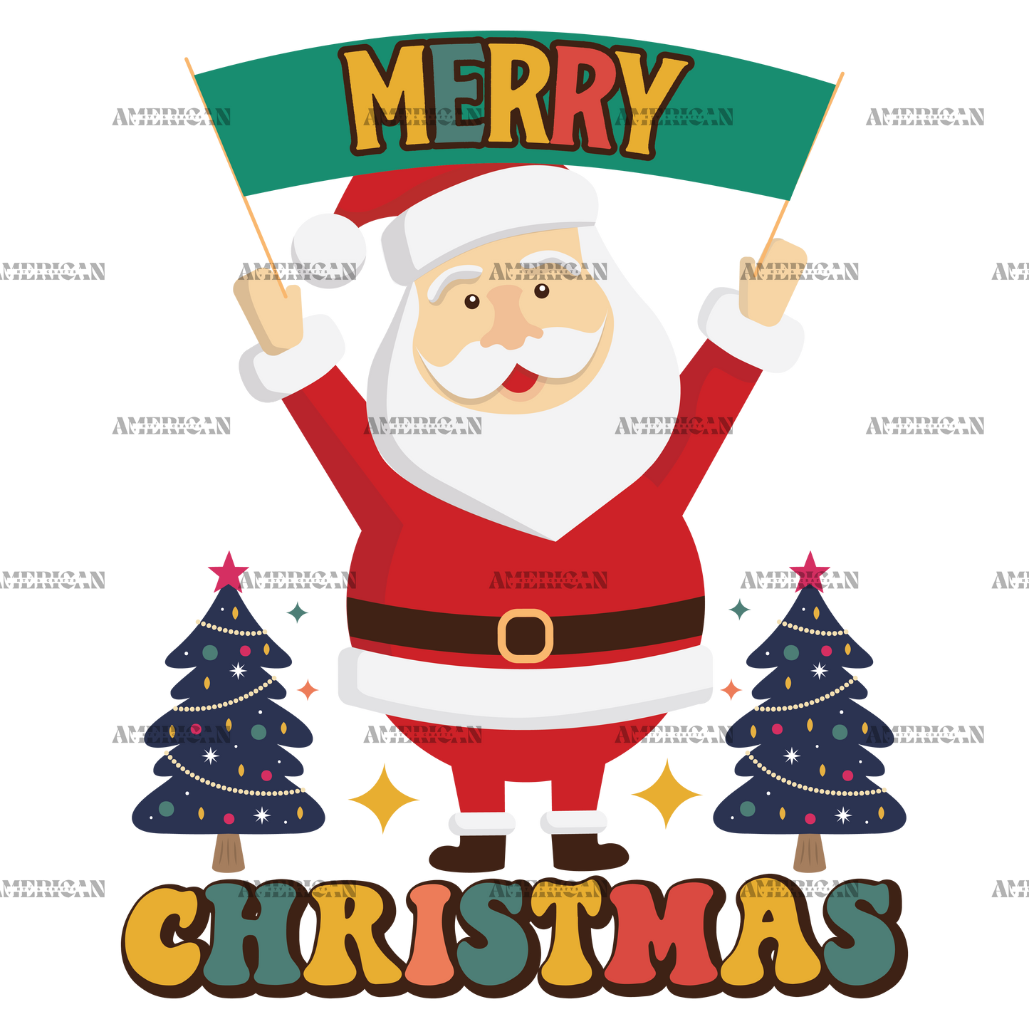 Merry Christmas-18 DTF Transfer