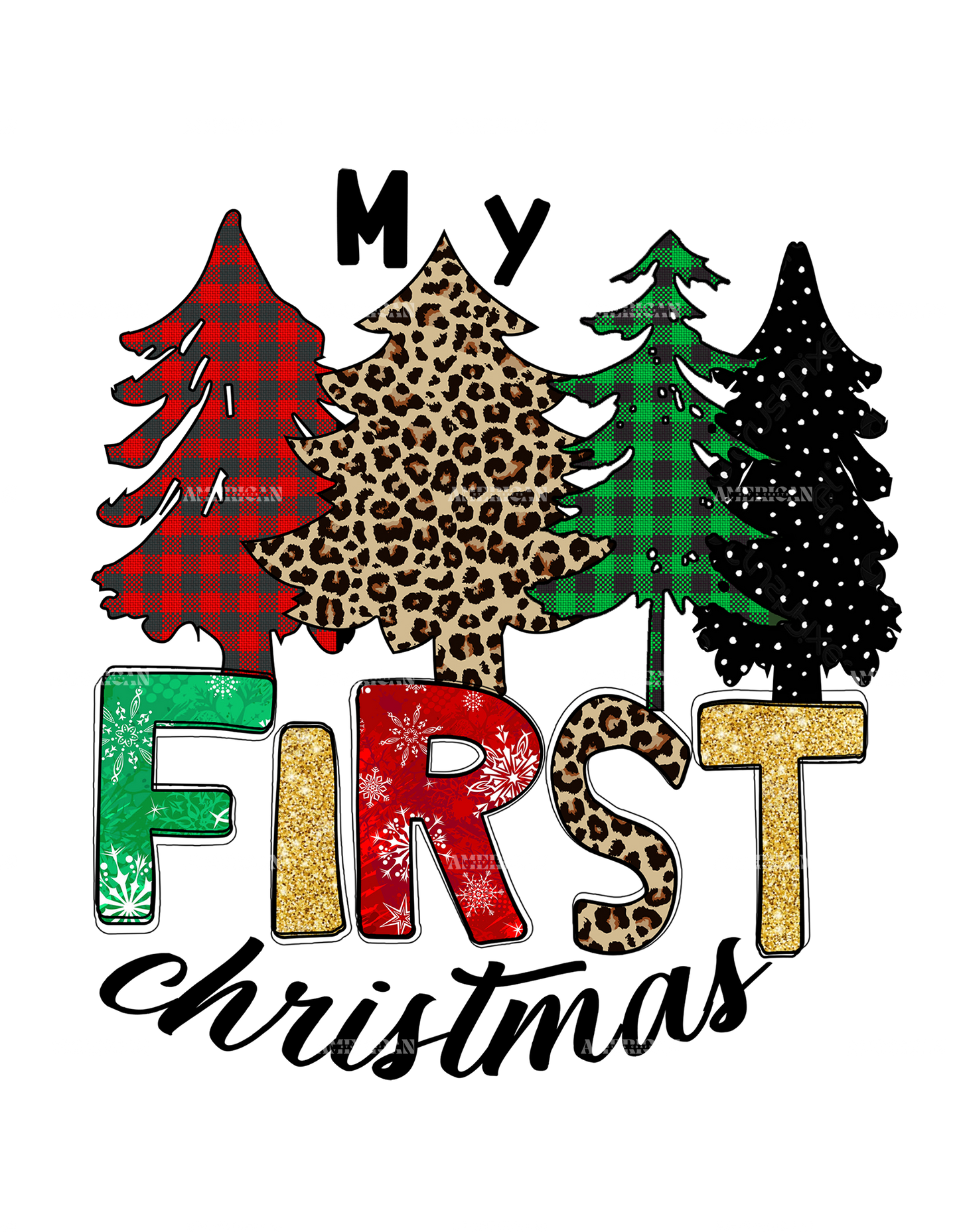 My First Christmas DTF Transfer