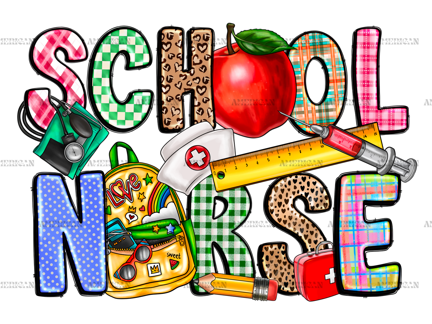 School Nurse-2 DTF Transfer