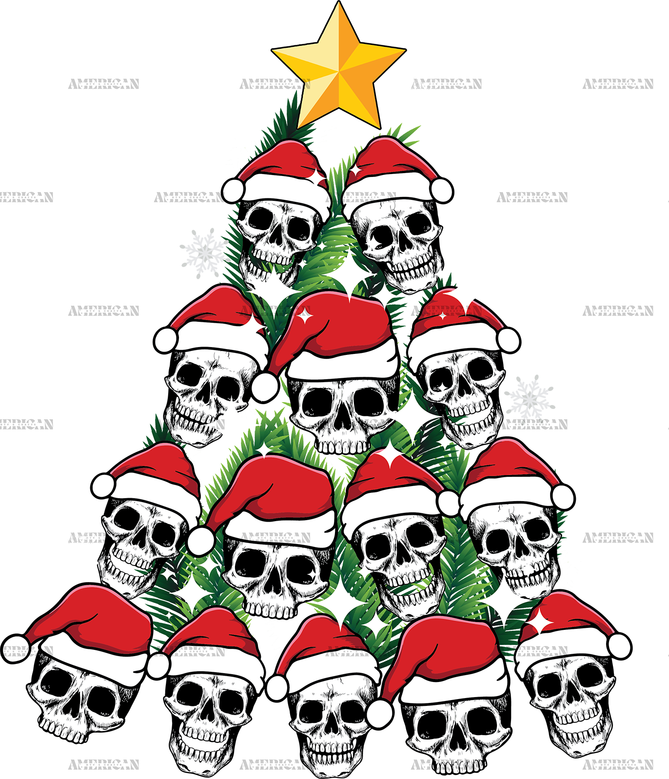 Skeleton Tree DTF Transfer