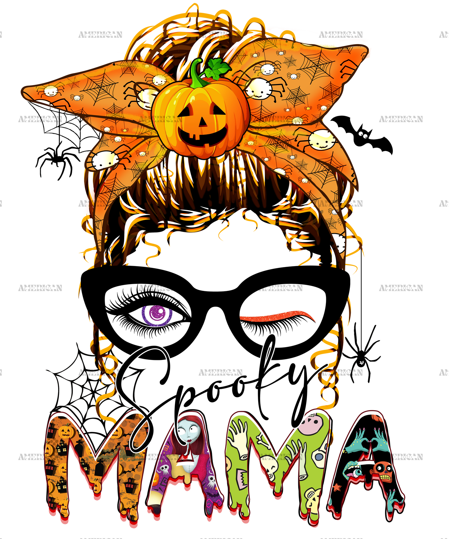 Spooky Mama 4 DTF Transfer