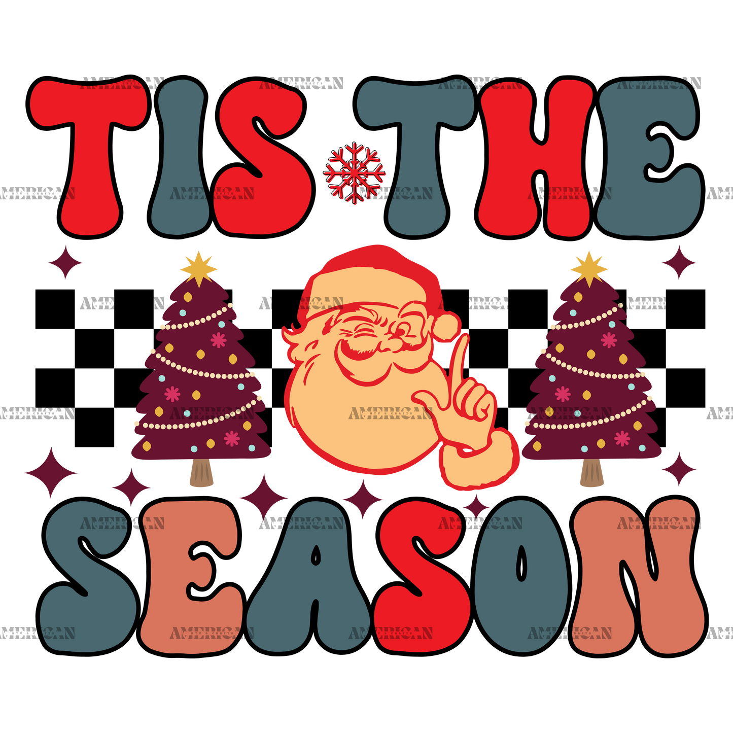 Tis The Season Christmas-16 DTF Transfer