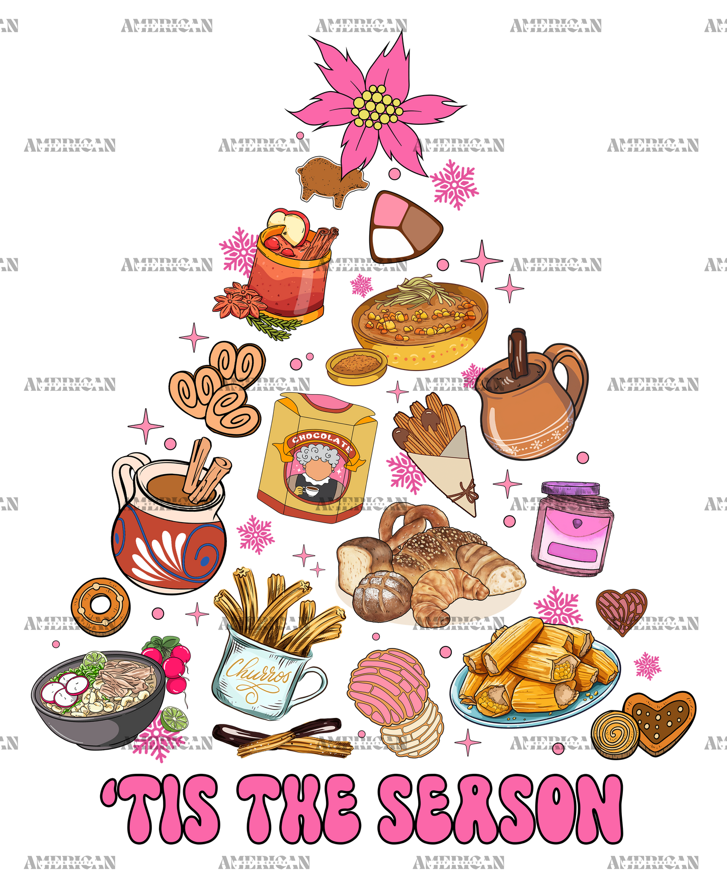 Tis The Season Christmas-8 DTF Transfer