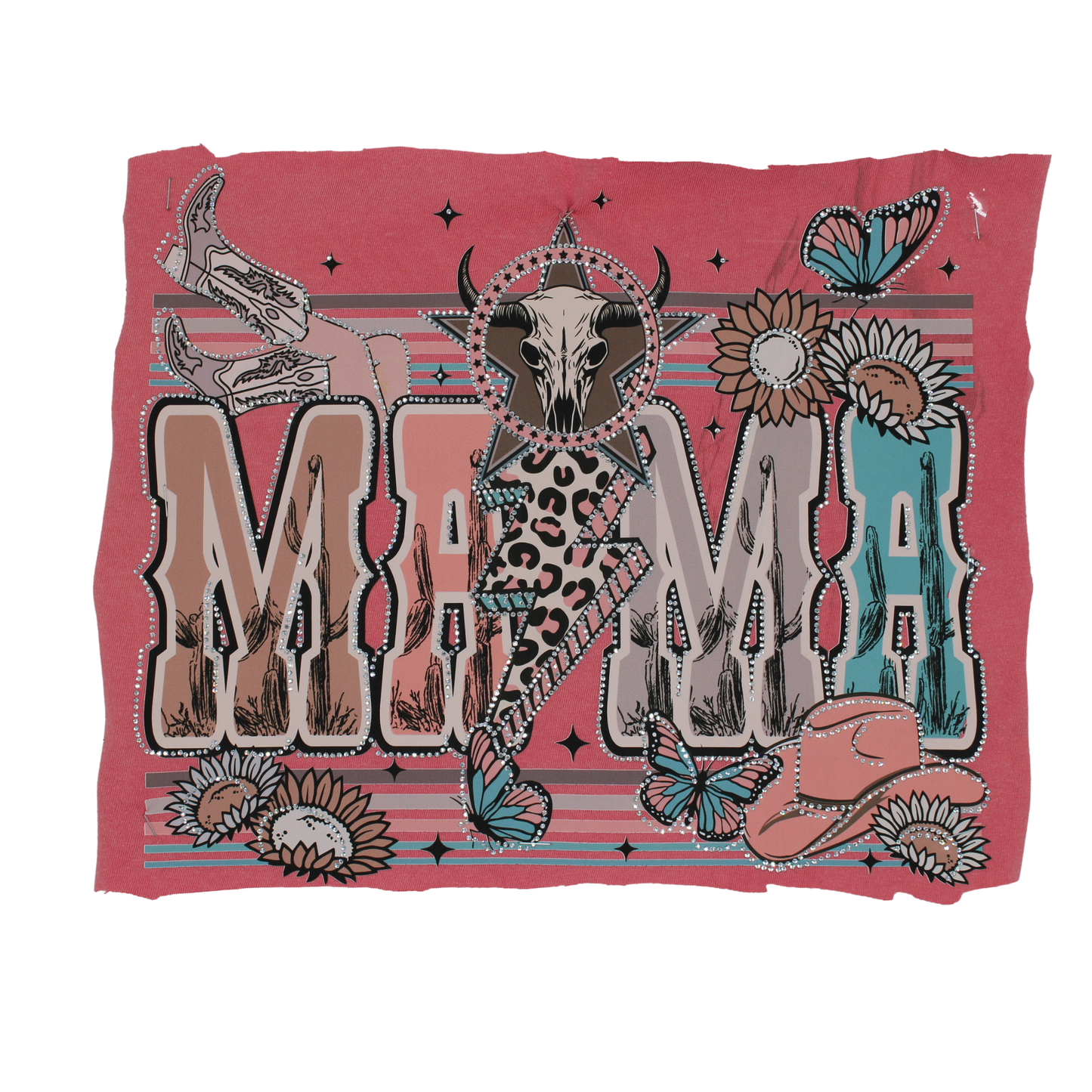 MAMA RhineStone DTF Transfer