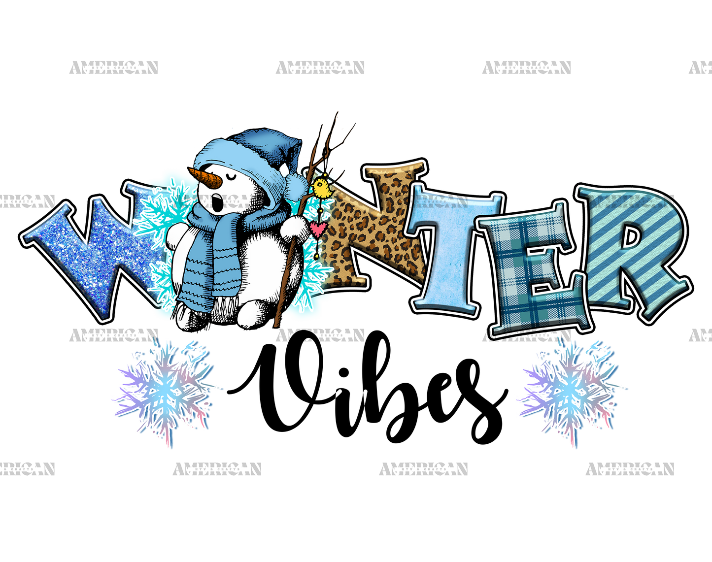 Winter Vibes-1 DTF Transfer