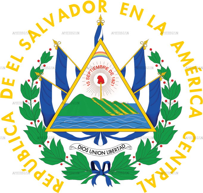 El Salvador Crest Dtf Transfer