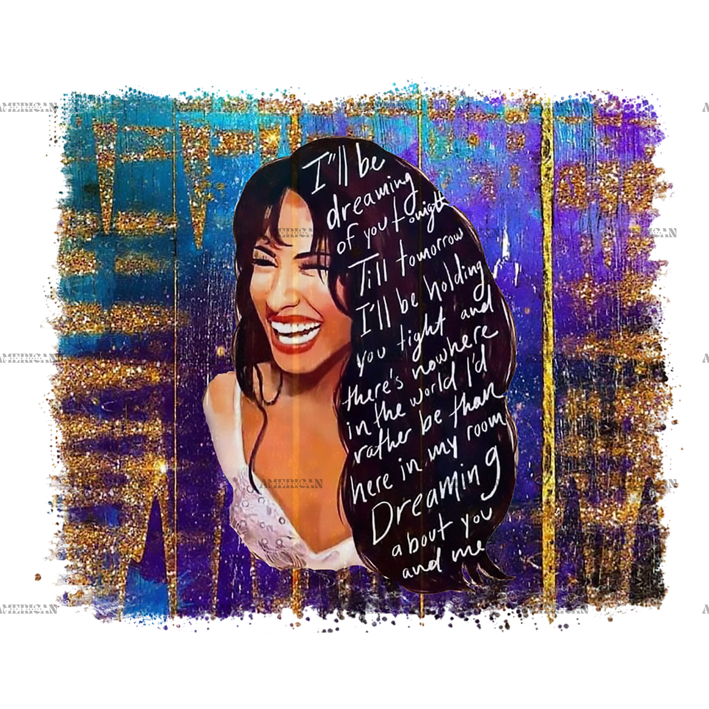 Selena Purple Dtf Transfer