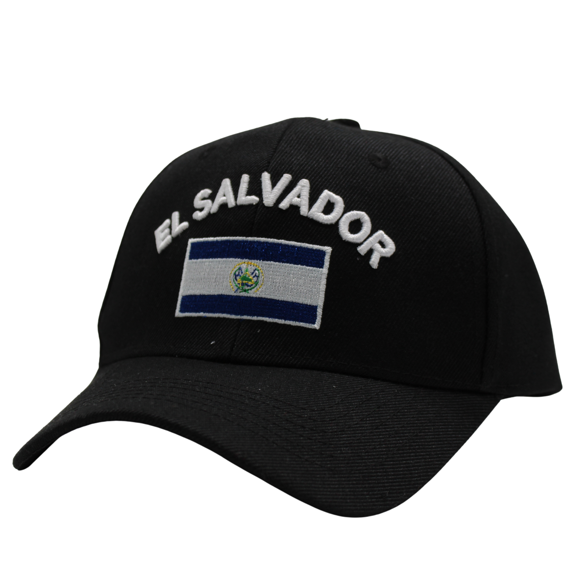 Flag Embroidered Black Caps
