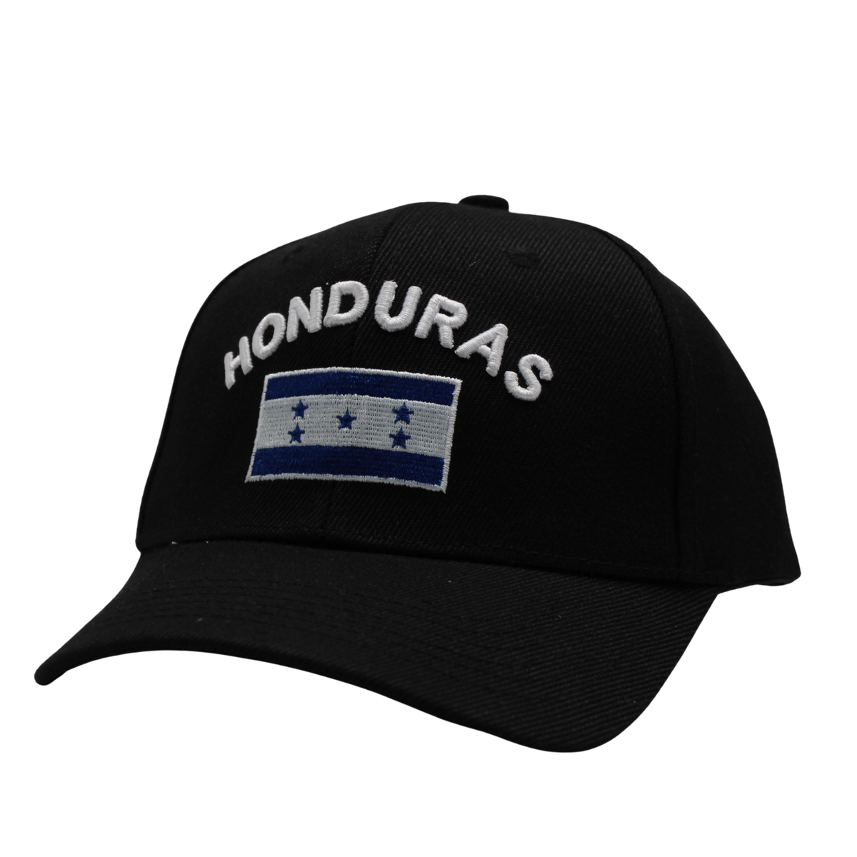 Flag Embroidered Black Caps