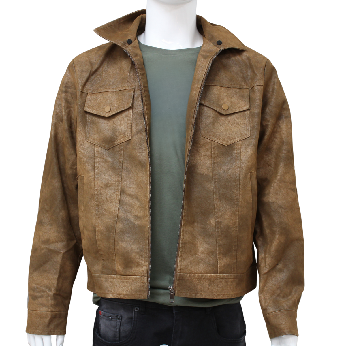 Leather Bomber Jacket