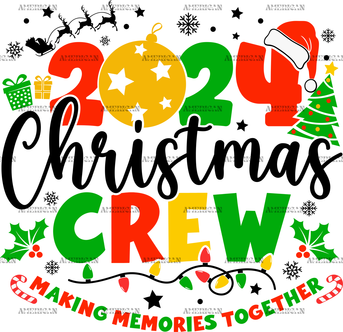 2024 Christmas Crew-1 DTF Transfer