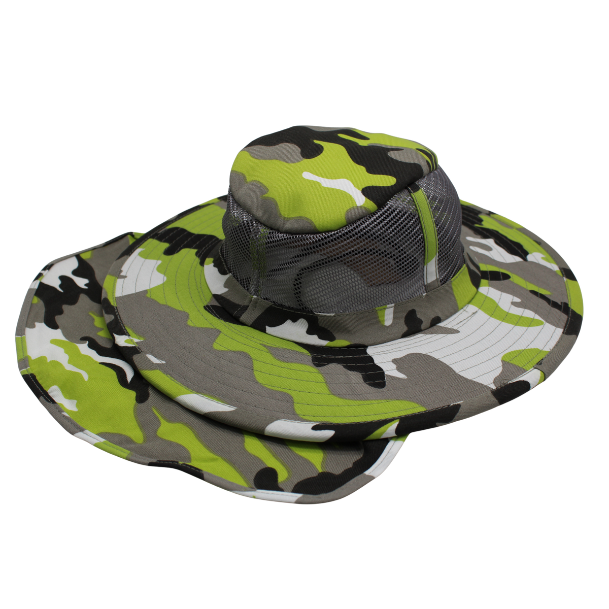 Camo Sun Hats with Neck Flap