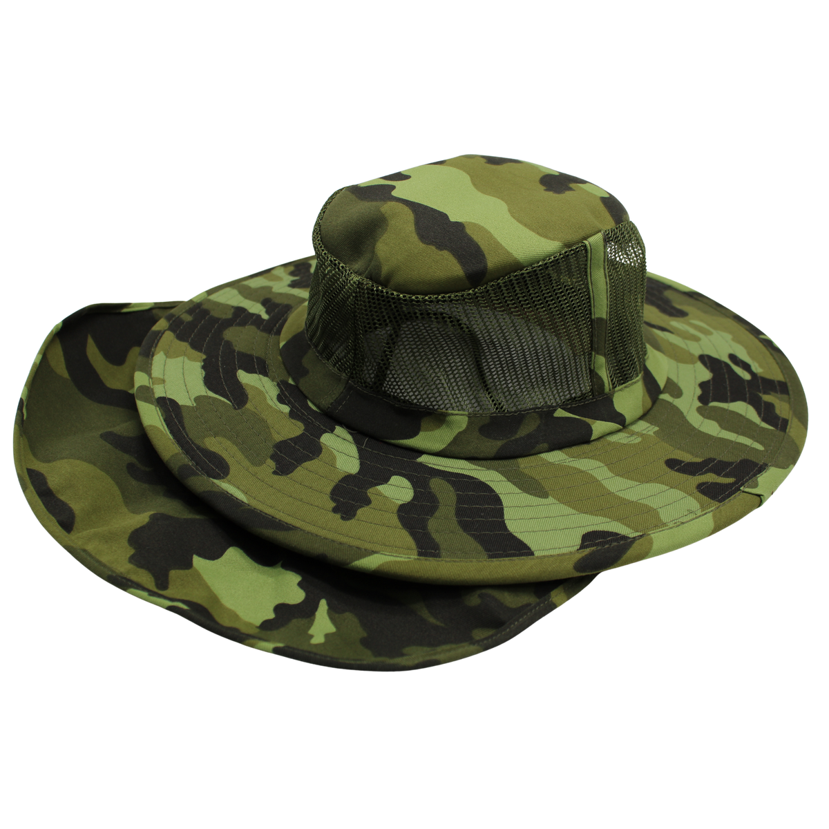 Camo Sun Hats with Neck Flap