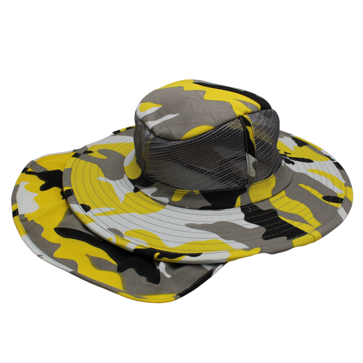 Camo Sun Hats with Neck Flap