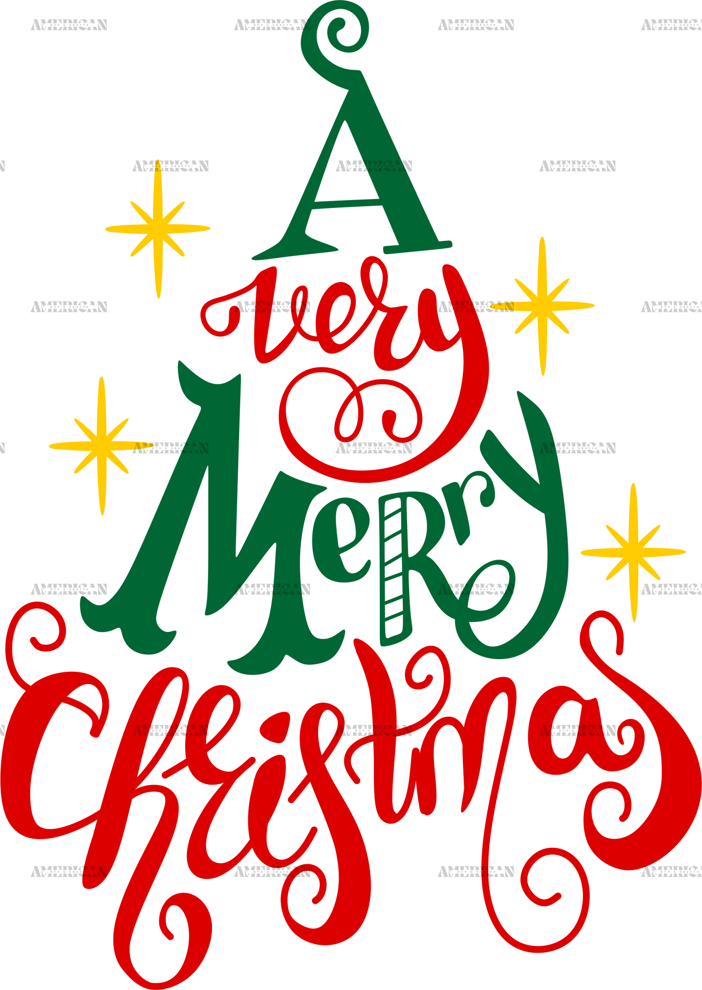 A Very Merry Christmas-1 DTF Transfer