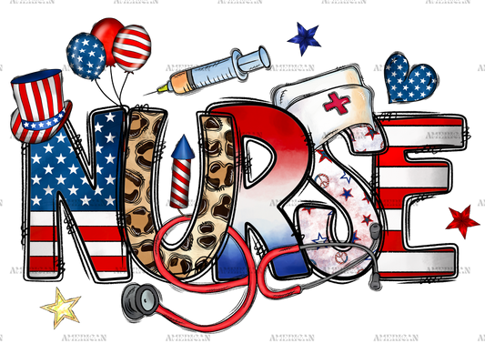 American Nurse DTF Transfer