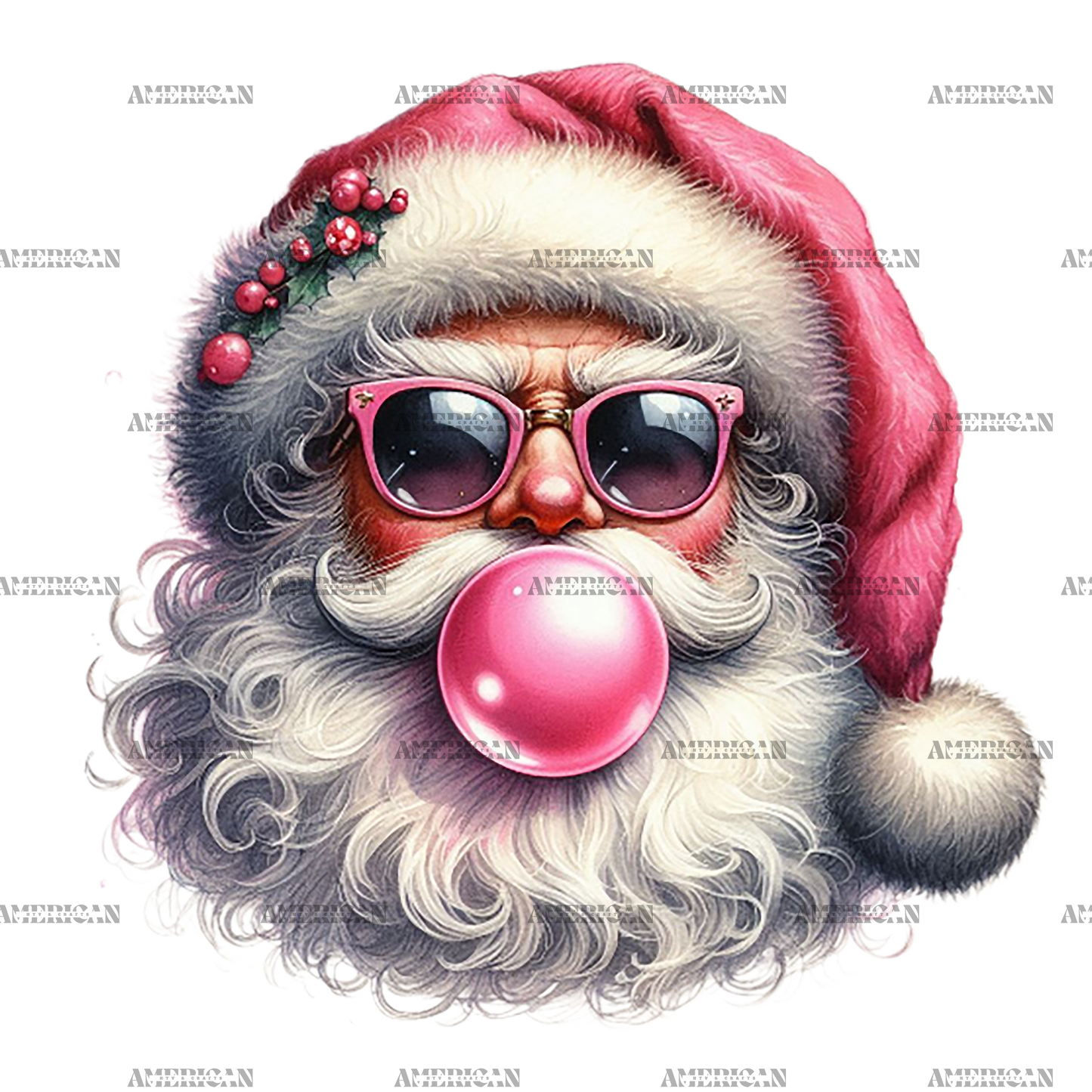 Bubble Santa-1 DTF Transfer