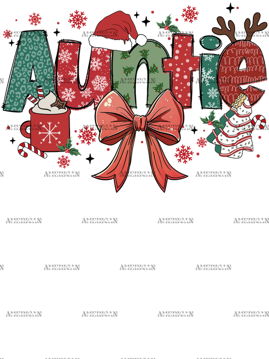 Christmas Auntie DTF Transfer