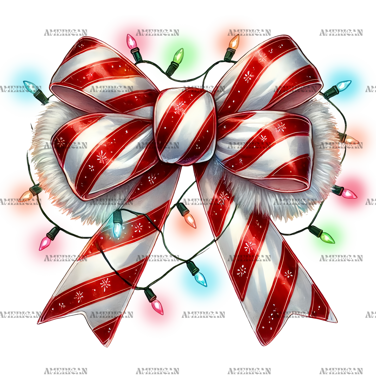 Christmas Bow-2 DTF Transfer