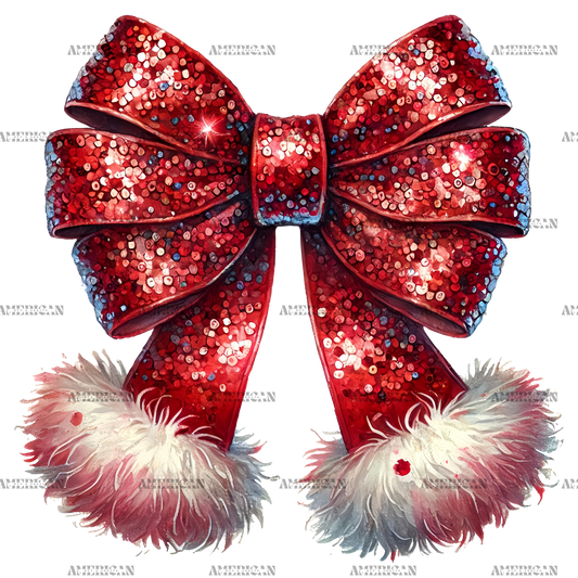 Christmas Bow-4 DTF Transfer