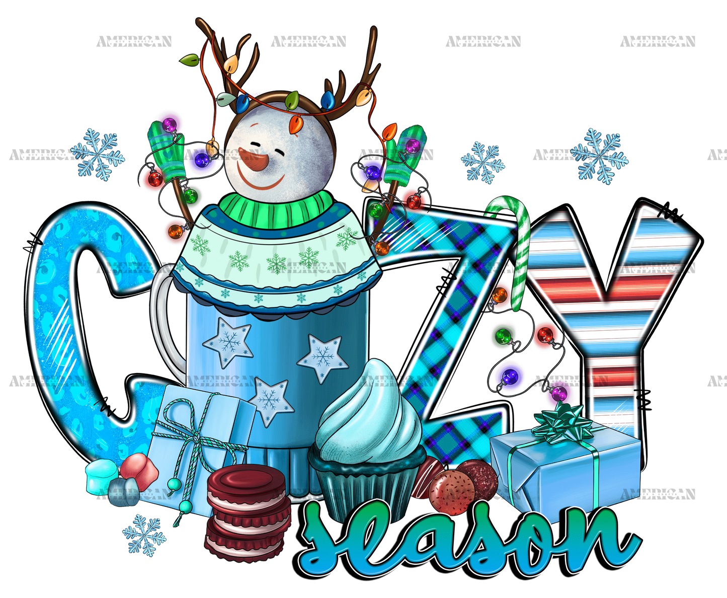 Christmas Cozy Season DTF Transfer