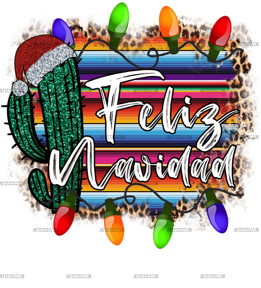 Christmas Feliz Navidad DTF Transfer