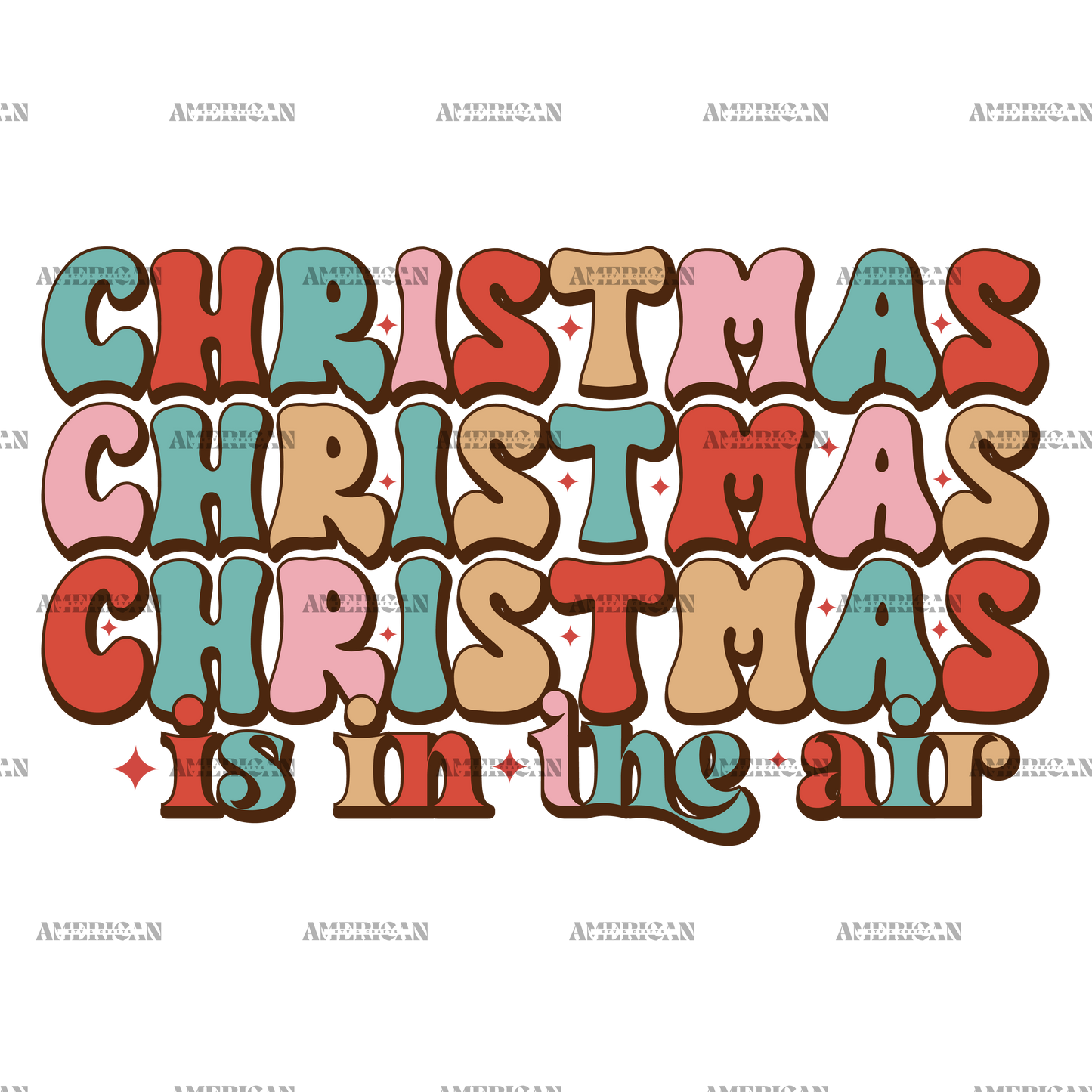 Christmas Is In The Air-2 DTF Transfer
