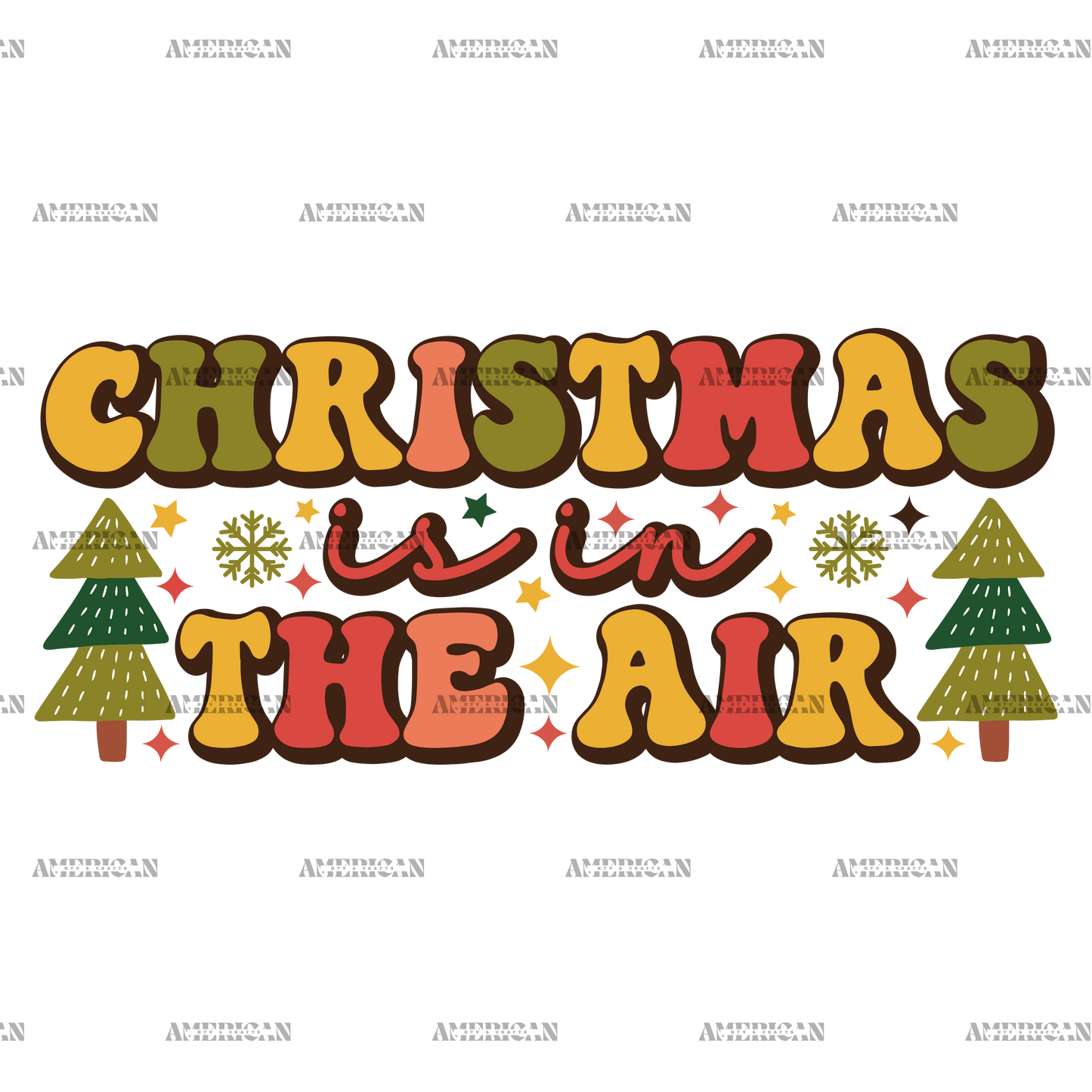 Christmas Is In The Air-4 DTF Transfer