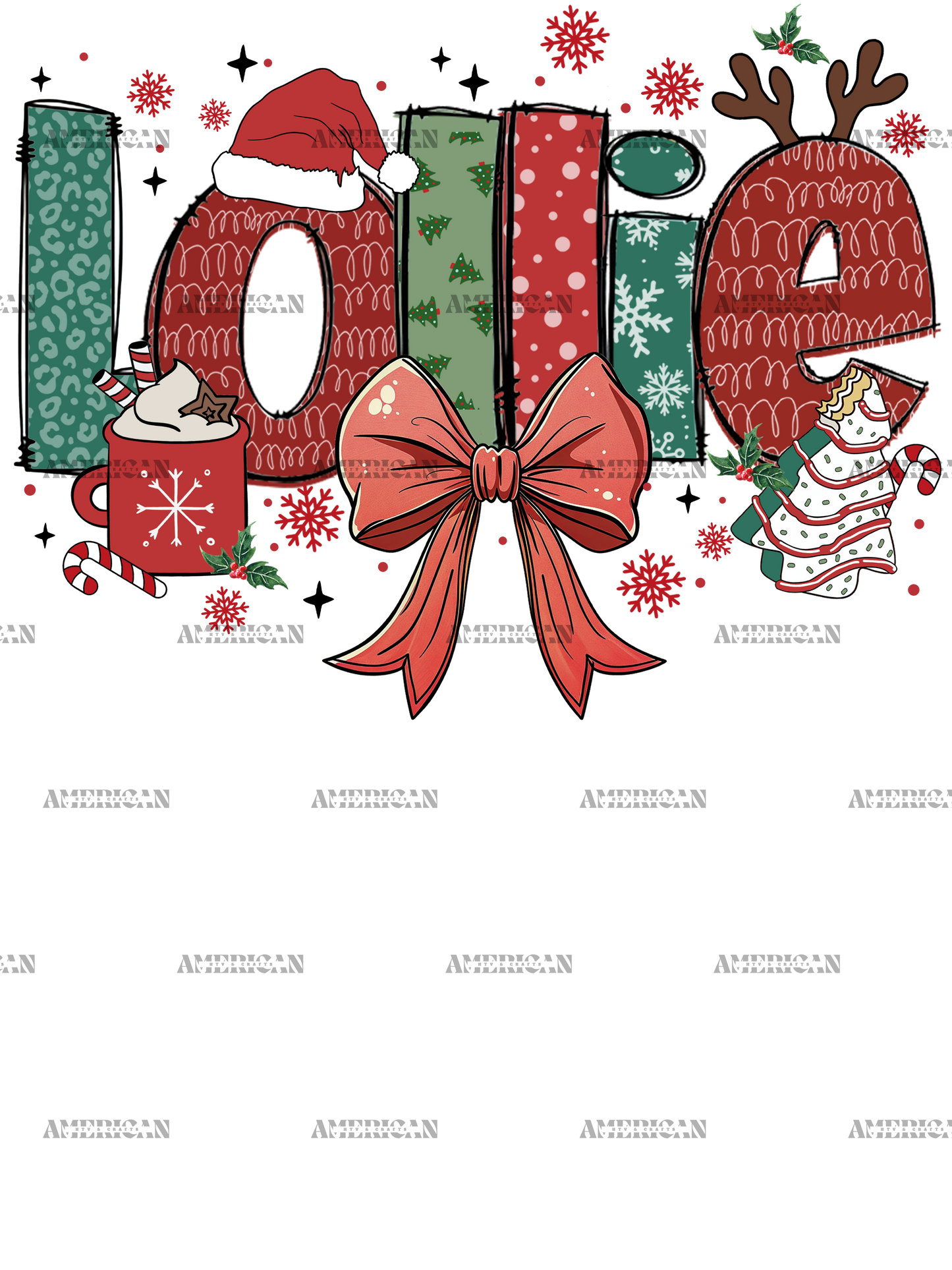 Christmas Lollie DTF Transfer