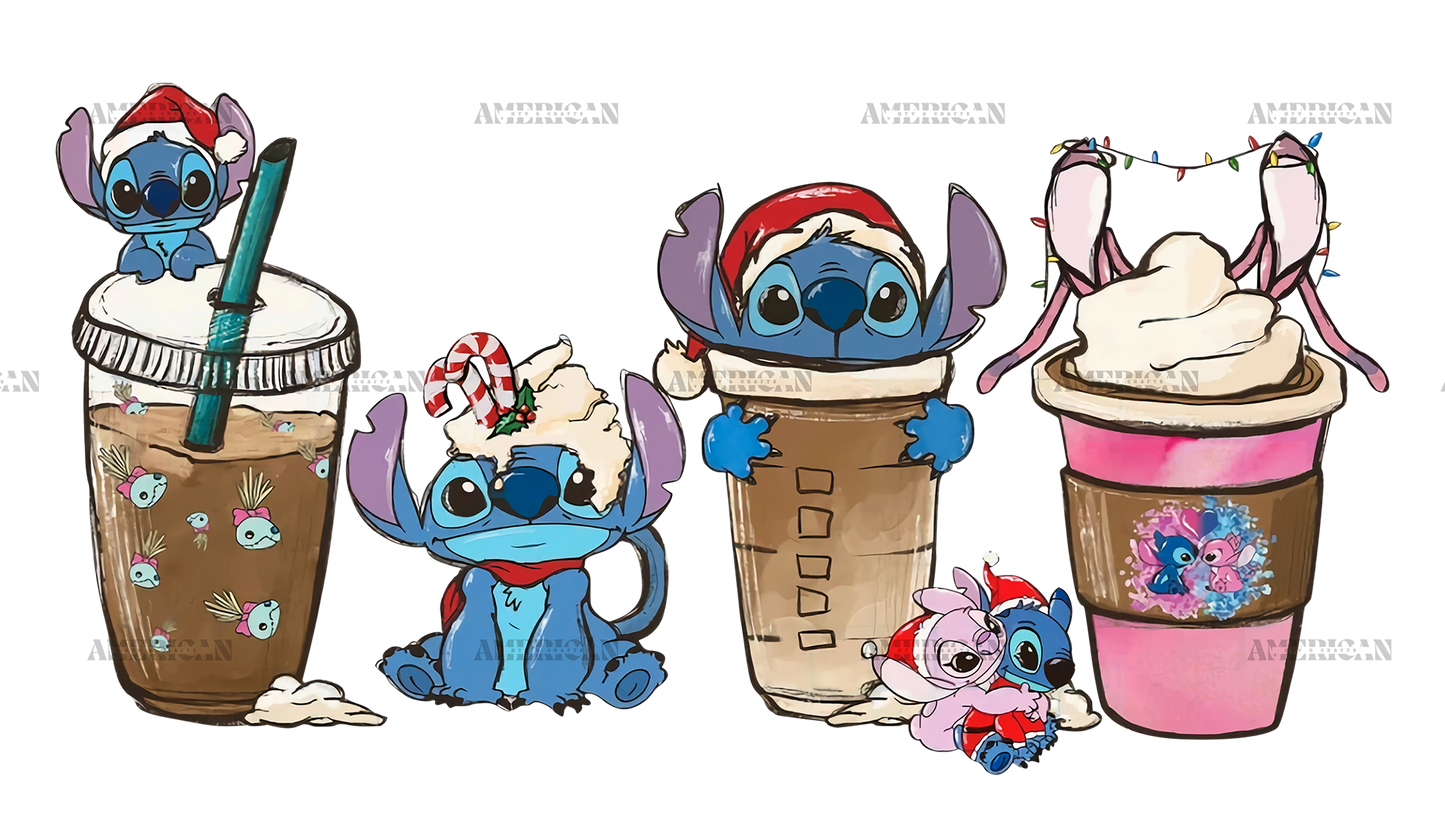 Christmas Stitch Coffee DTF Transfer