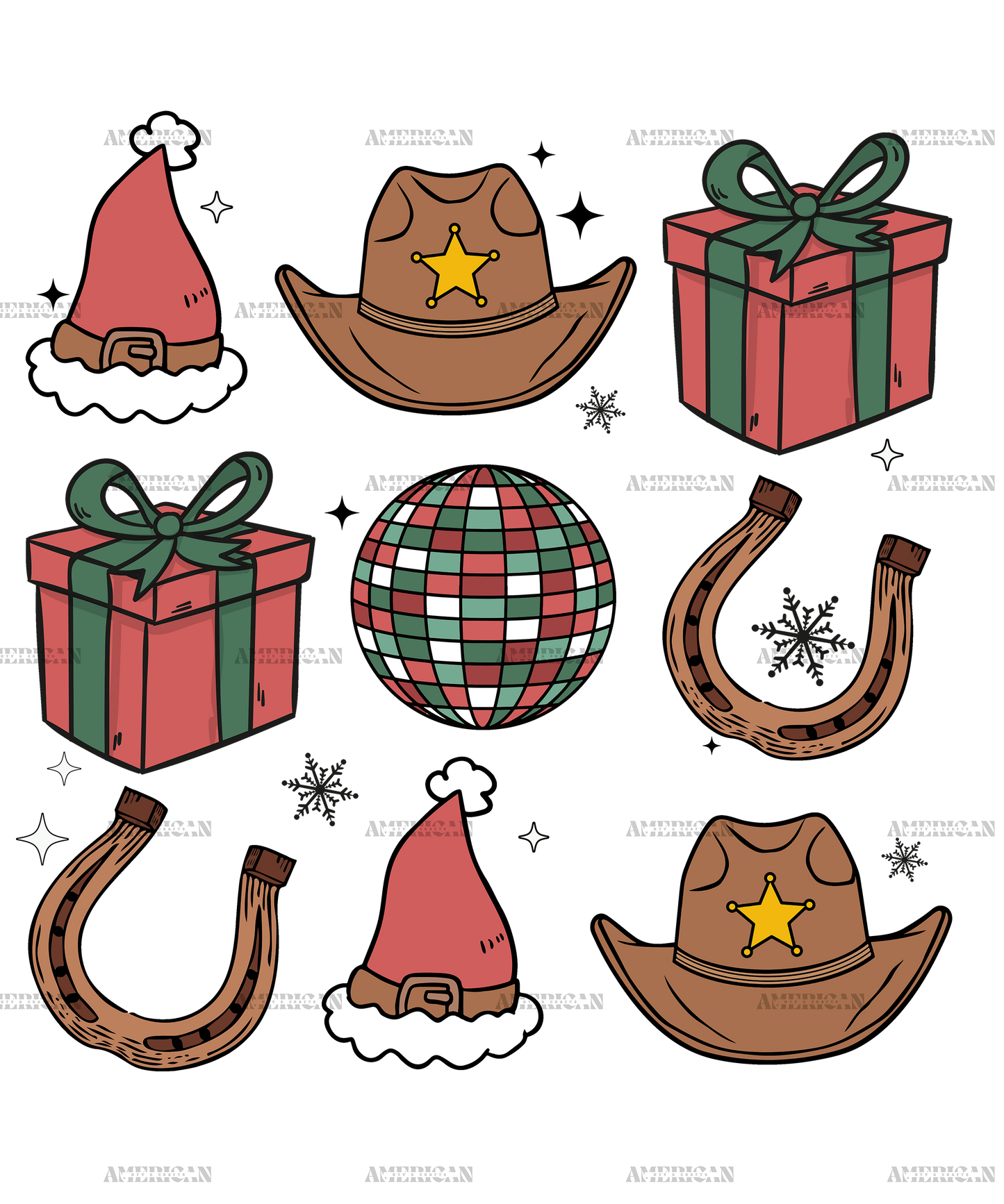 Christmas Things-2 DTF Transfer