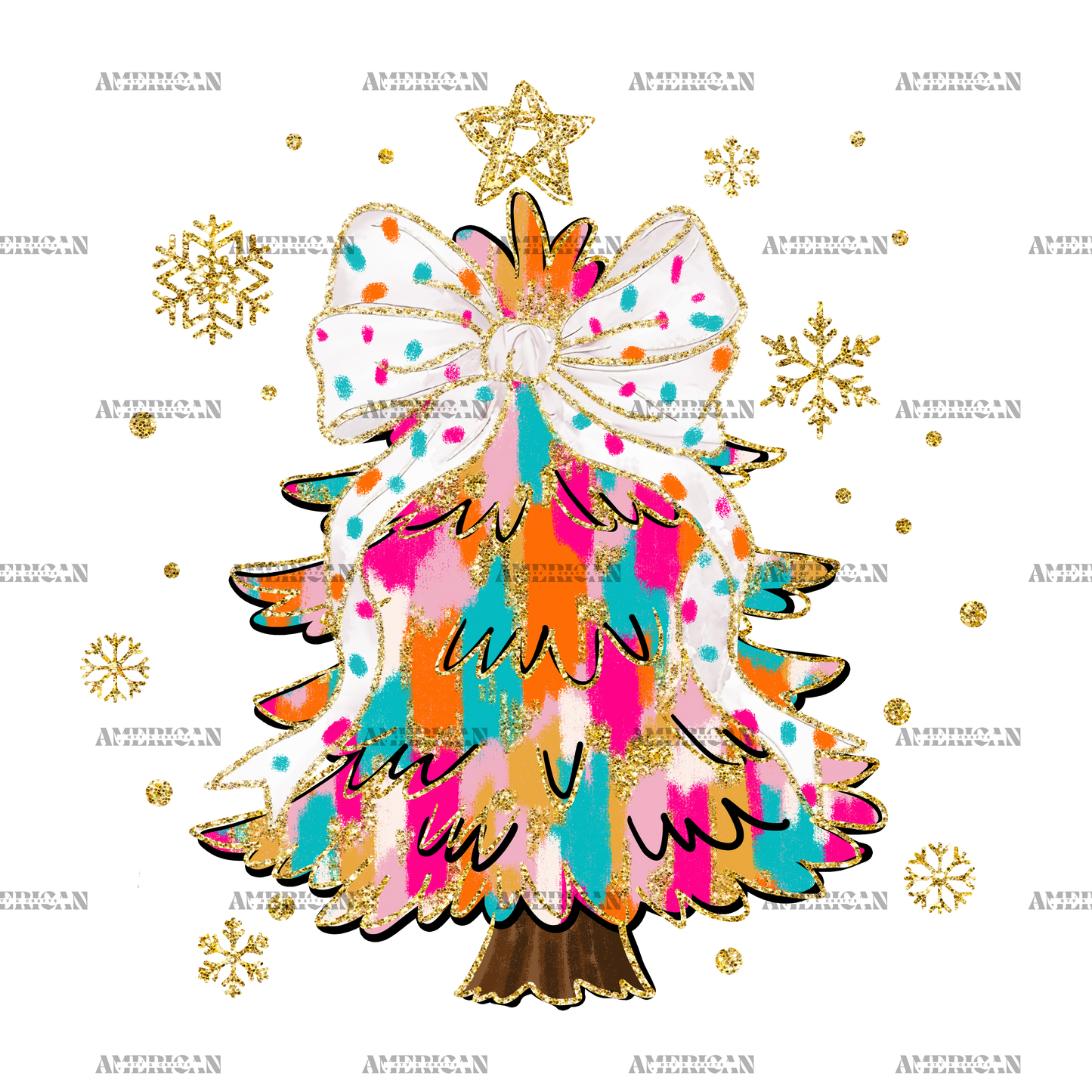 Christmas-Tree-7 DTF Transfer