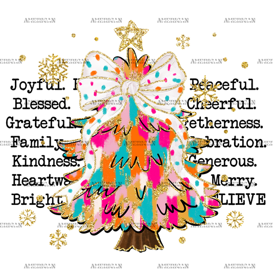 Christmas Tree-8 DTF Transfer