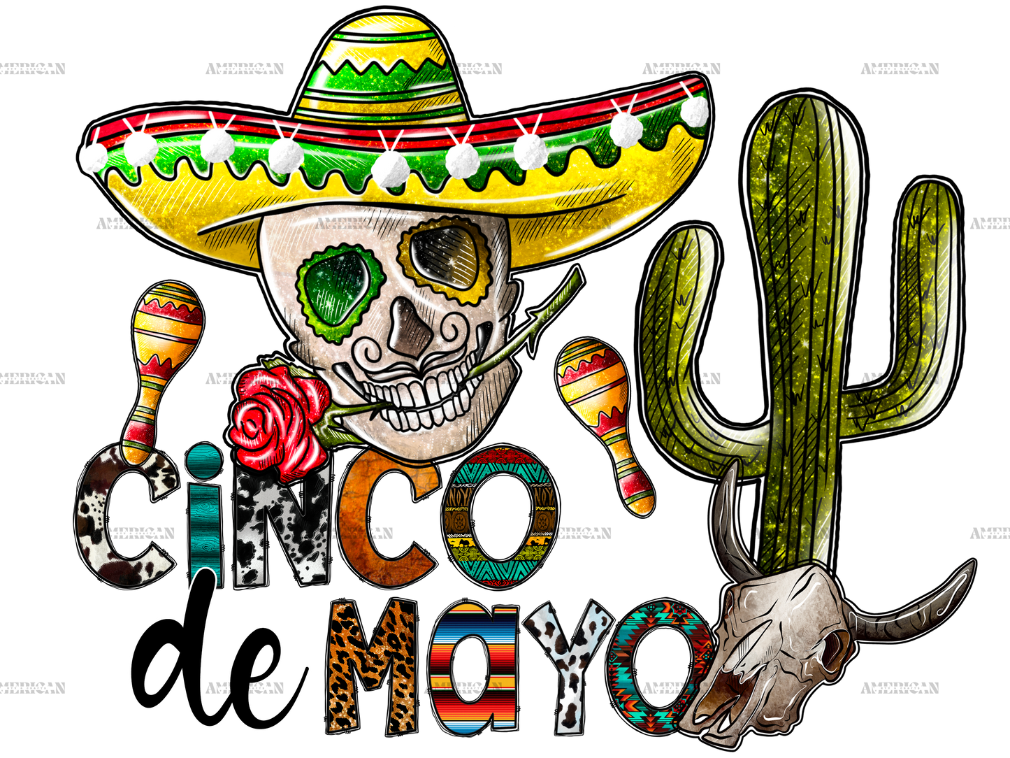 Cinco De Mayo 2 Dtf Transfer