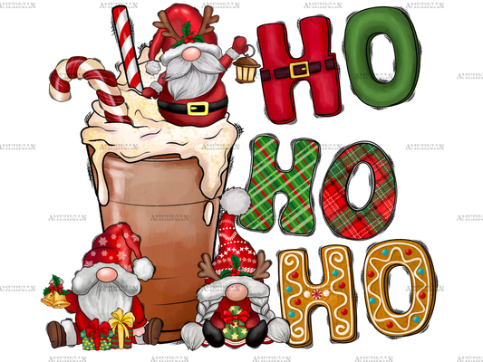 Coffee Gnome HoHoHo DTF Transfer