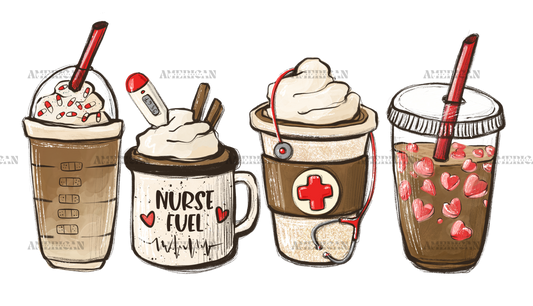 Coffee Nurse DTF Transfer